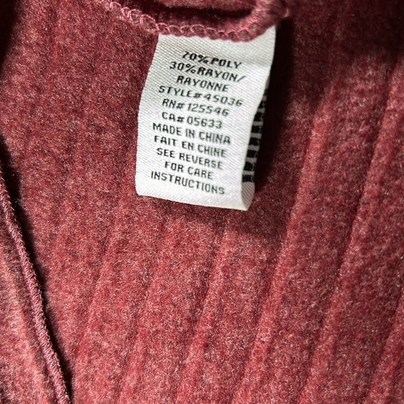 Habitat Womens Burgundy Funnel Neck Loose Fit Pullover Sweater Rayon Blend S - Picture 8 of 8